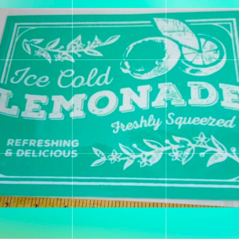 Chalk Couture Retired brand New Lemonade silk screen transfer